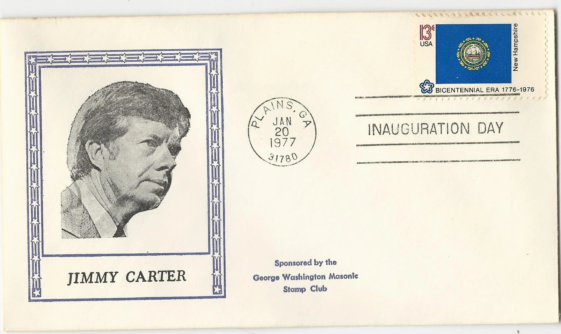 Inauguration Jimmy Carter Postmark #1: Washington, DC —&hellip;